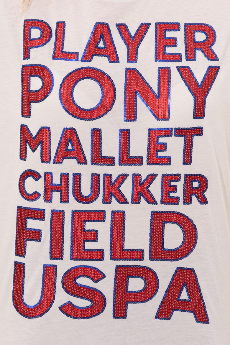 Kadın Beyaz Bisiklet Yaka Tişört - 50248978005