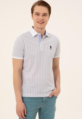 Erkek Beyaz Polo Yaka Tişört - 50249156010