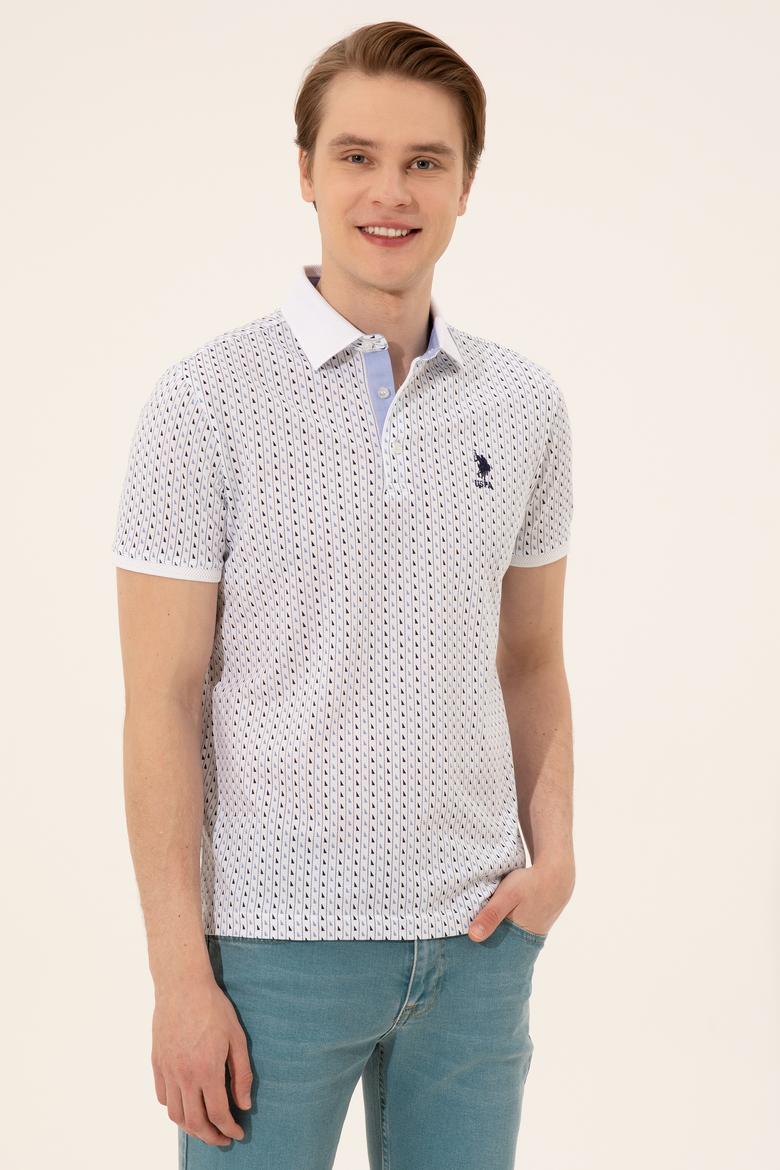 Erkek Beyaz Polo Yaka Tişört - 50249156010