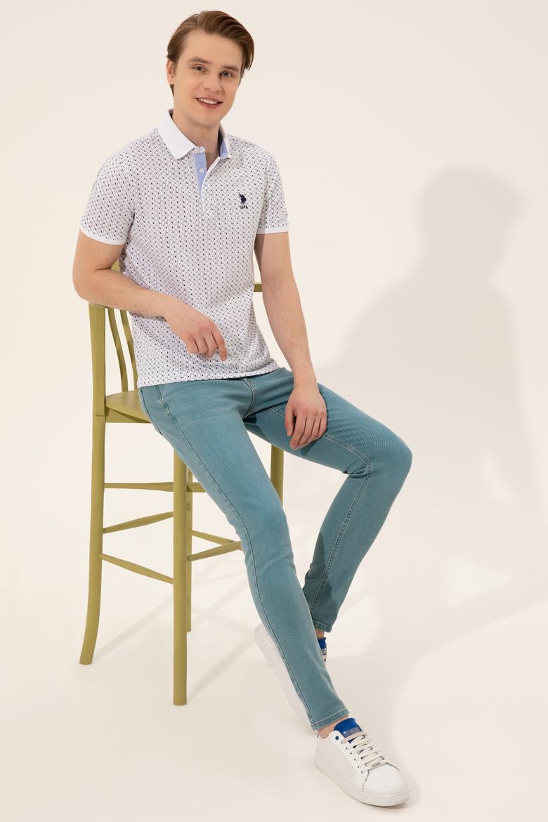 Erkek Beyaz Polo Yaka Tişört - 50249156010