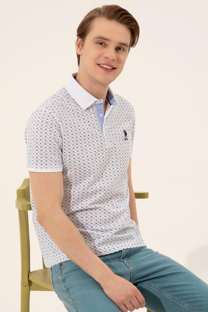 Erkek Beyaz Polo Yaka Tişört