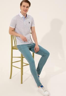 Erkek Beyaz Polo Yaka Tişört - 50249156001