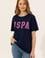 Kadın Lacivert Bisiklet Yaka Tişört