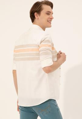 Erkek Turuncu Uzun Kollu Gömlek - 50246189007