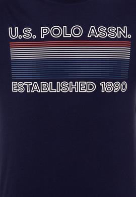 Erkek Lacivert Bisiklet Yaka T-Shirt - 50246309014