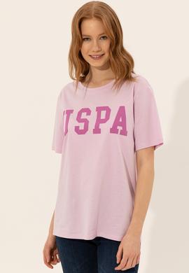 Kadın Manolya Bisiklet Yaka Tişört - 50249001071