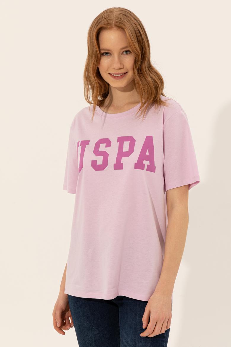 Kadın Manolya Bisiklet Yaka Tişört - 50249001071