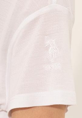 Kadın Beyaz Bisiklet Yaka Tişört - 50249027007