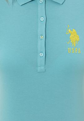 Kadın Turkuaz Basic Polo Yaka Tişört - 50248991100