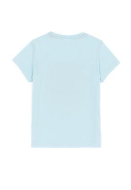 Çocuk Mavi Bisiklet Yaka Tişört - 50252200008