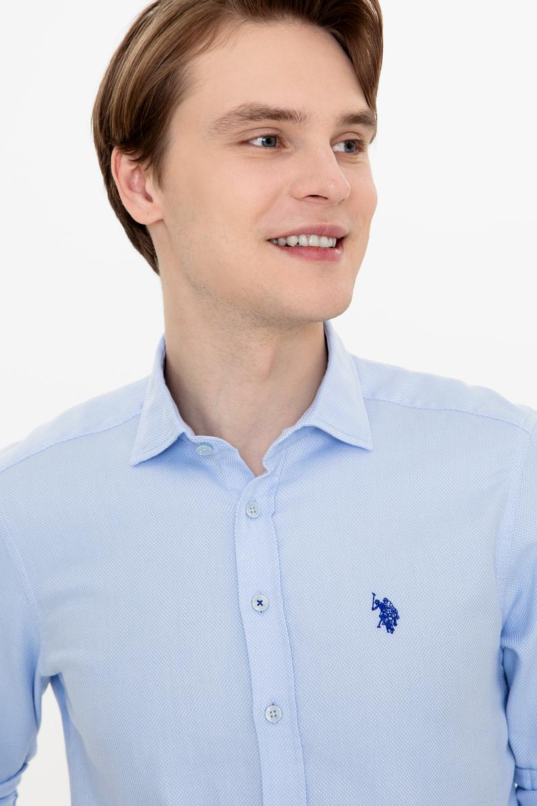 Erkek Açık Mavi Uzun Kollu Gömlek - 50246354003