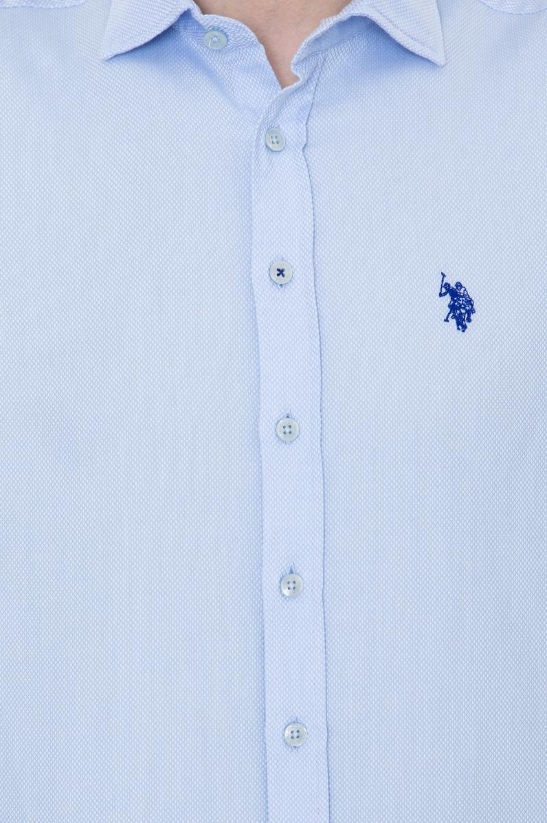 Erkek Açık Mavi Uzun Kollu Gömlek