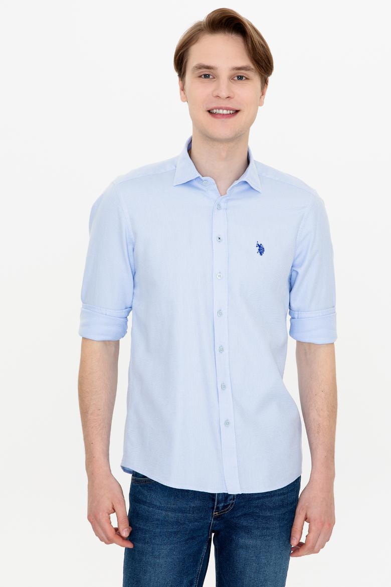 Erkek Açık Mavi Uzun Kollu Gömlek - 50246354003
