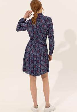 Kadın Lacivert Dokuma Elbise - 50246868008