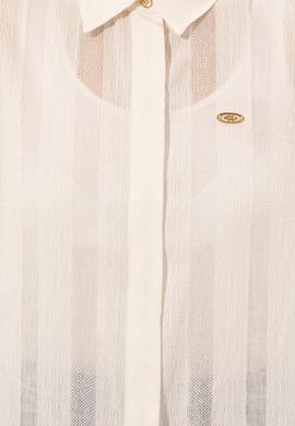 Kadın Beyaz Uzun Kollu Gömlek - 50246560037