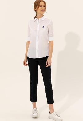 Kadın Beyaz Uzun Kollu Gömlek - 50247284026