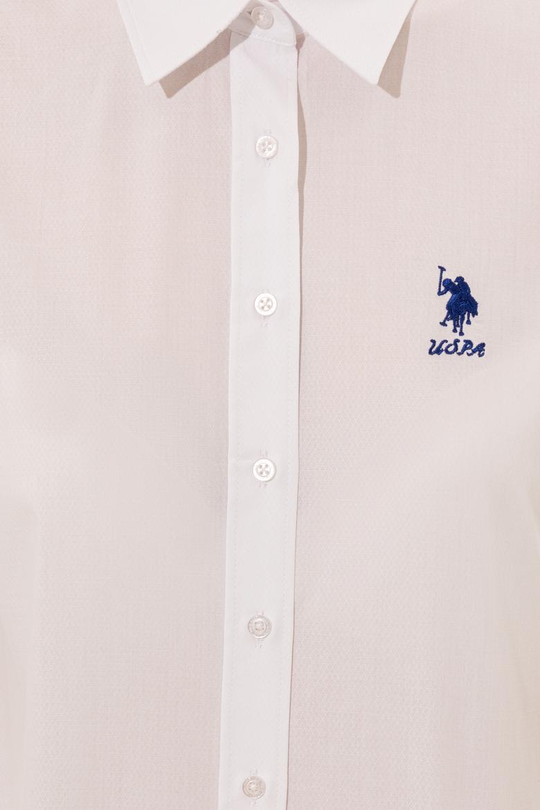 Kadın Beyaz Uzun Kollu Gömlek - 50247284026