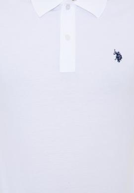 Erkek Beyaz Basic Polo Yaka Tişört - 50249149032