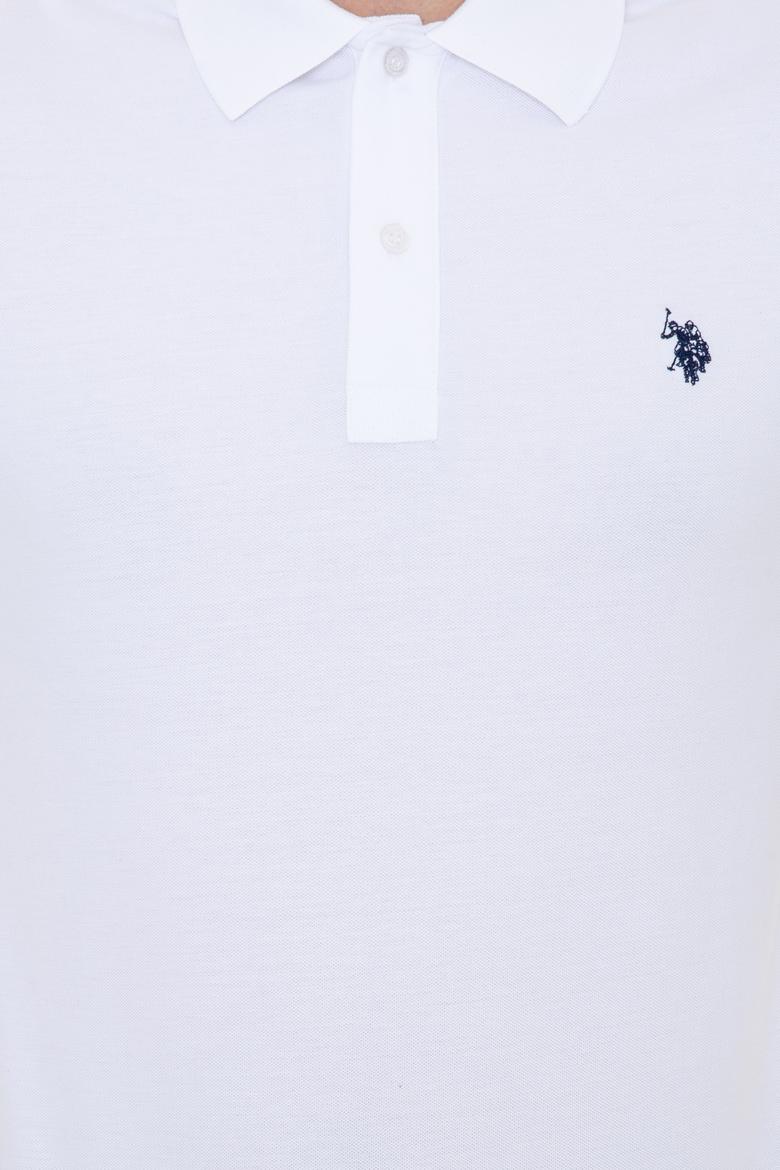 Erkek Beyaz Basic Polo Yaka Tişört - 50249149032