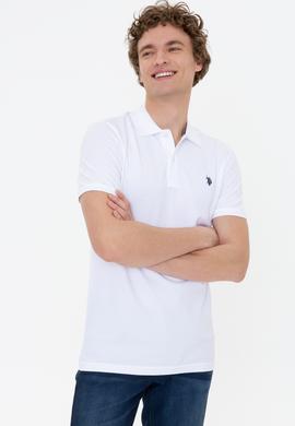 Erkek Beyaz Basic Polo Yaka Tişört - 50249149032