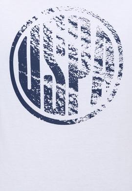 Erkek Beyaz Bisiklet Yaka T-Shirt - 50247329007