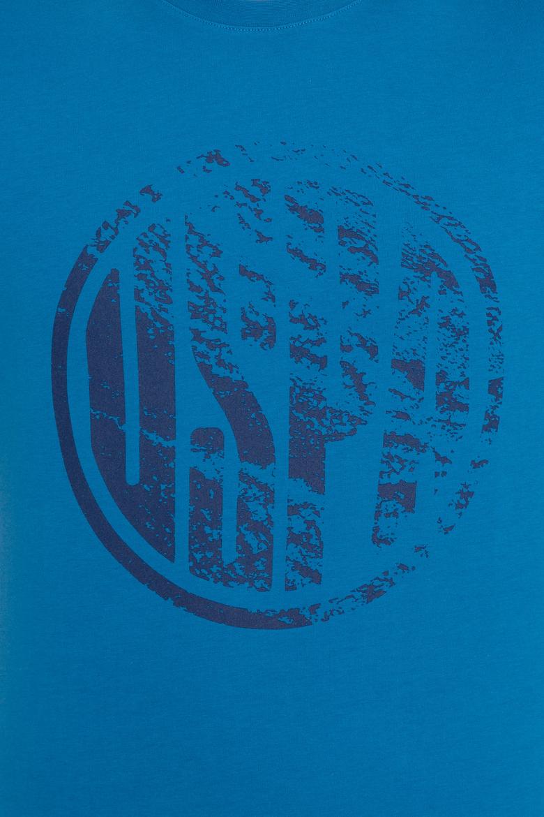 Erkek Petrol Bisiklet Yaka T-Shirt - 50247329174