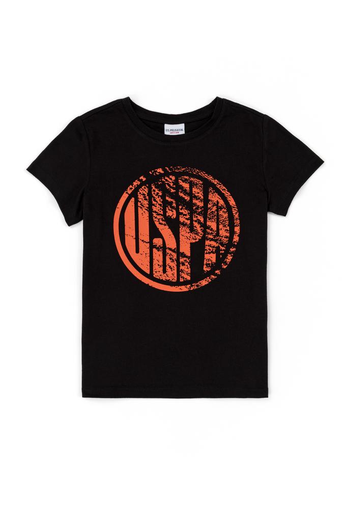 Çocuk Siyah Bisiklet Yaka Tişört