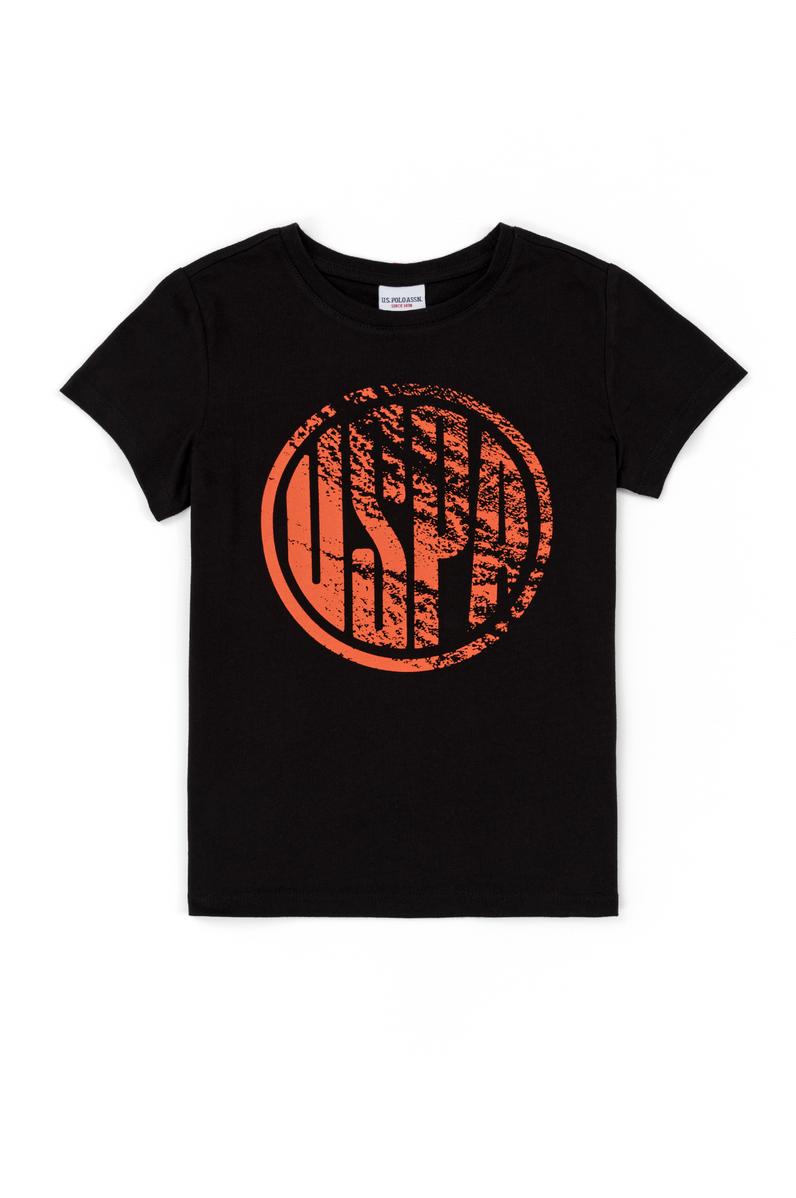 Çocuk Siyah Bisiklet Yaka Tişört