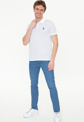 Erkek Beyaz Polo Yaka Tişört - 50248938004