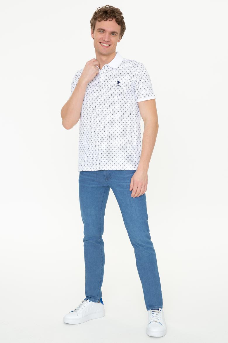 Erkek Beyaz Polo Yaka Tişört - 50248938004