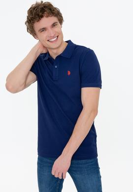 Erkek Lacivert Basic Polo Yaka Tişört - 50249149110