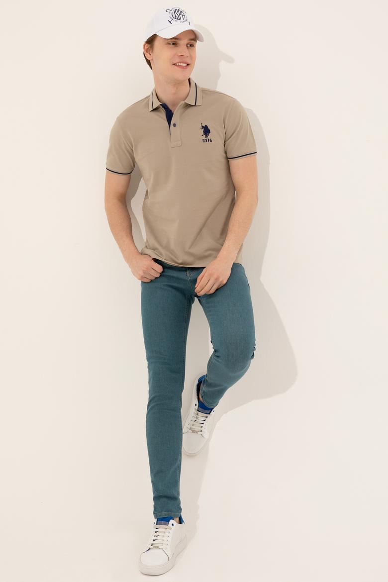 Erkek Haki Basic Tişört - 50247371081