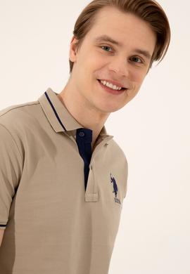 Erkek Haki Basic Tişört - 50247371081