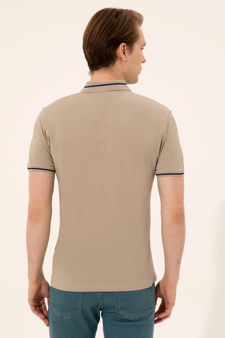 Erkek Haki Basic Tişört - 50247371081