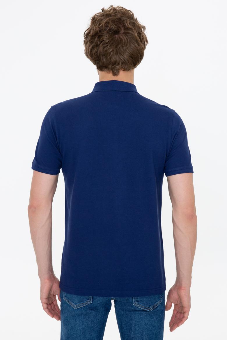Erkek Lacivert Basic Polo Yaka Tişört - 50249149110
