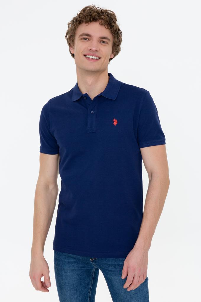 Erkek Lacivert Basic Polo Yaka Tişört