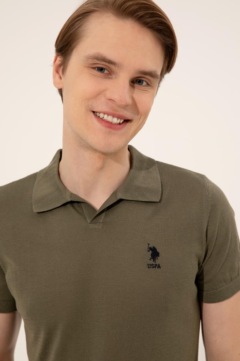 Erkek Haki Triko Kazak - 50254495001