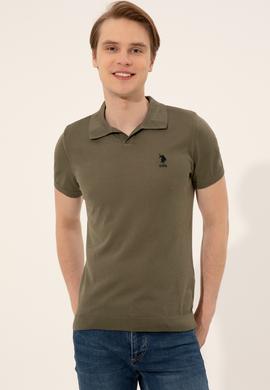 Erkek Haki Triko Kazak - 50254495001