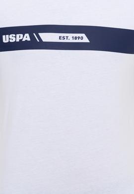 Erkek Beyaz Bisiklet Yaka T-Shirt - 50247327003