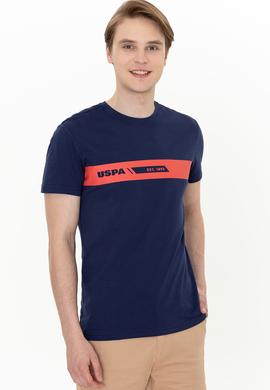 Erkek Lacivert Bisiklet Yaka Tişört - 50247327013