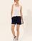 Kadın Lacivert Örme Şort