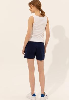 Kadın Lacivert Örme Şort - 50246032005