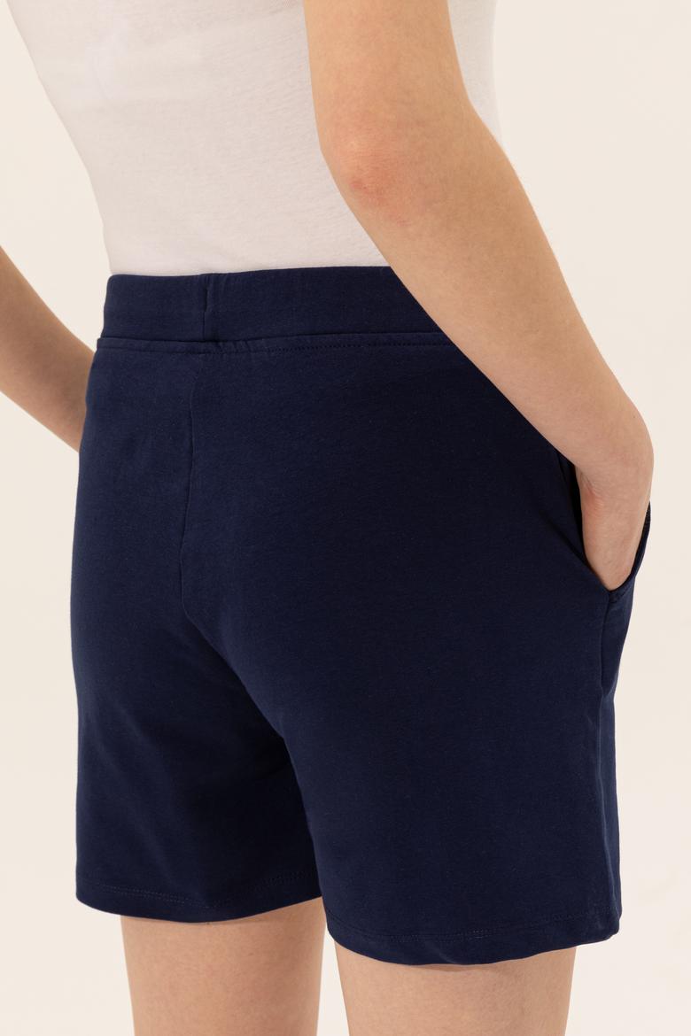 Kadın Lacivert Örme Şort - 50246032005