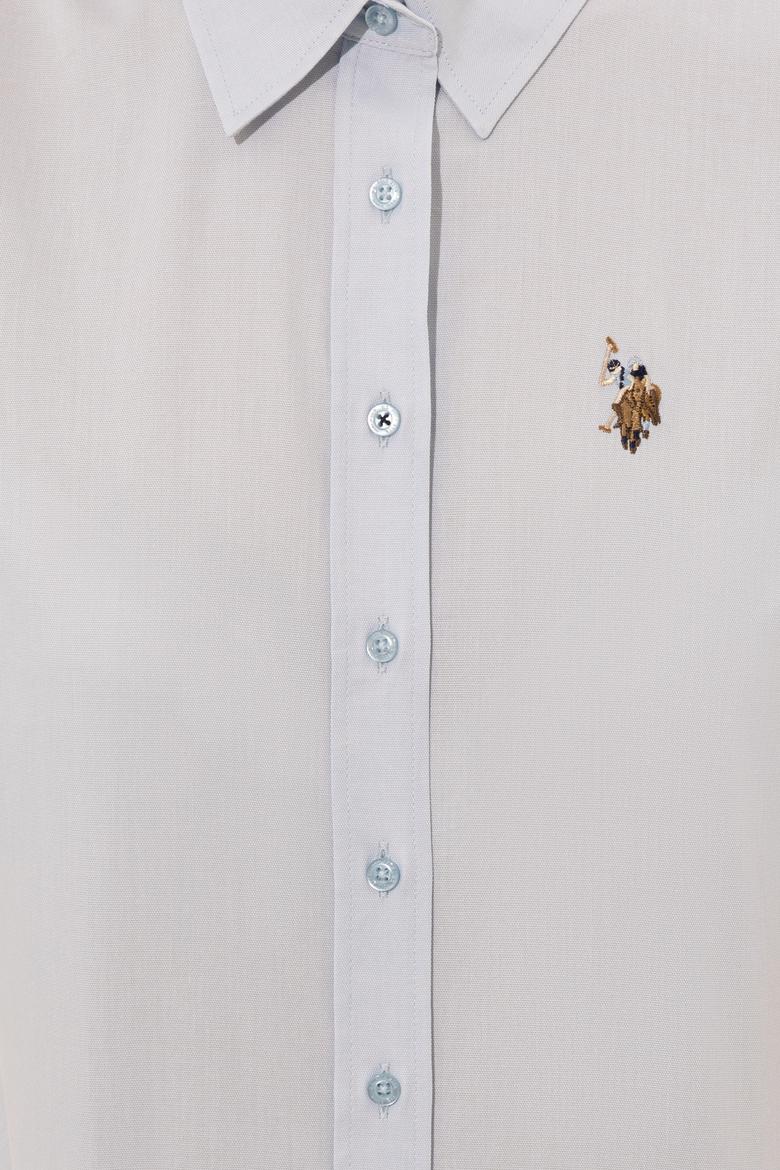 Kadın Açık Mavi Uzun Kollu Basic Gömlek - 50246454024