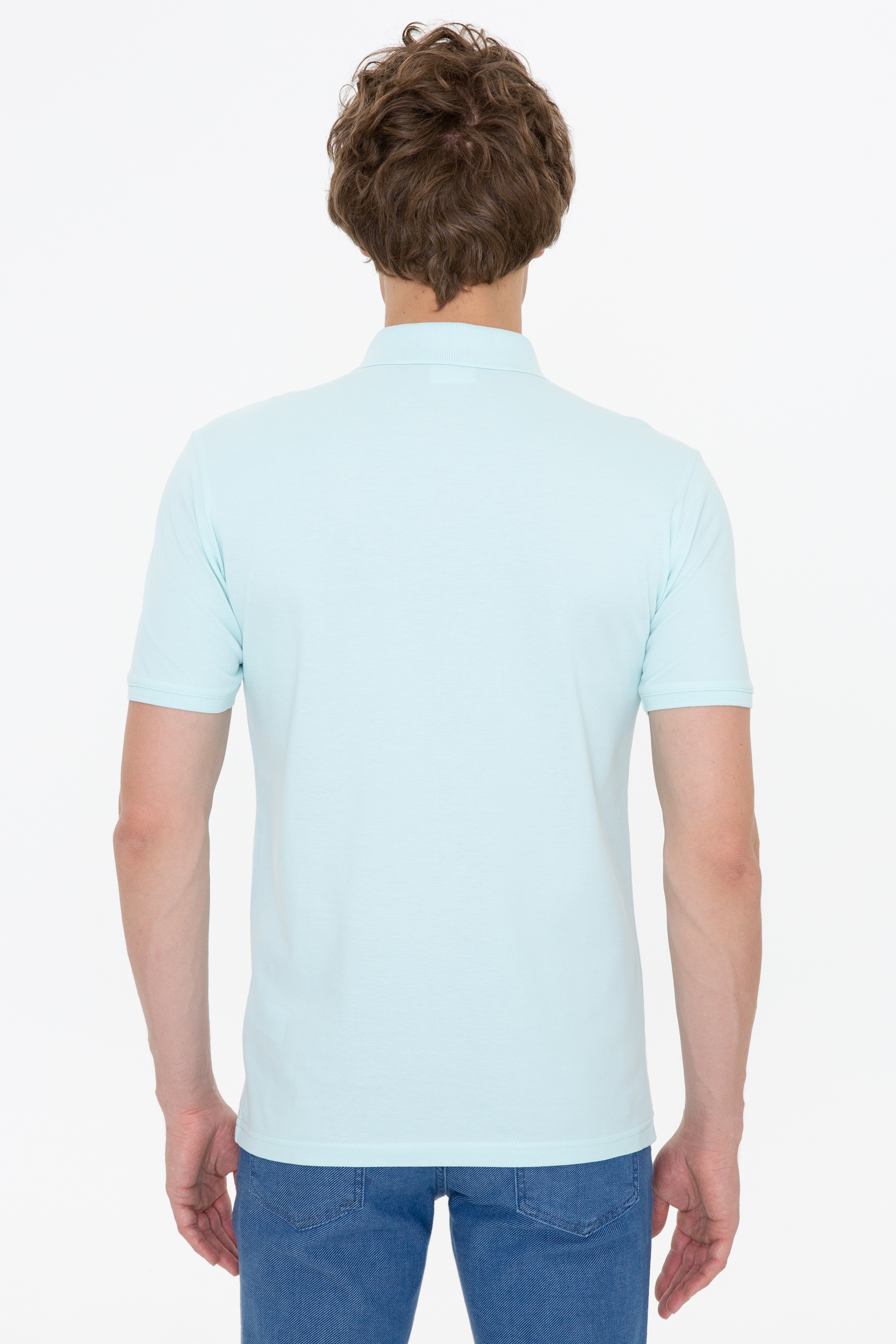Erkek Nil Basic Polo Yaka Tişört - Image 4