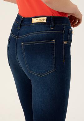 Kadın Koyu Mavi Jean Pantolon - 50246895001