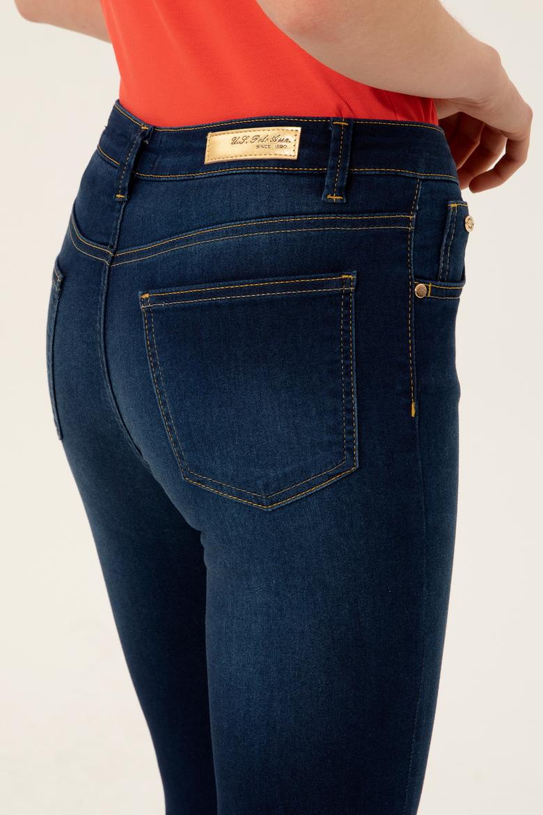 Kadın Koyu Mavi Jean Pantolon - 50246895001