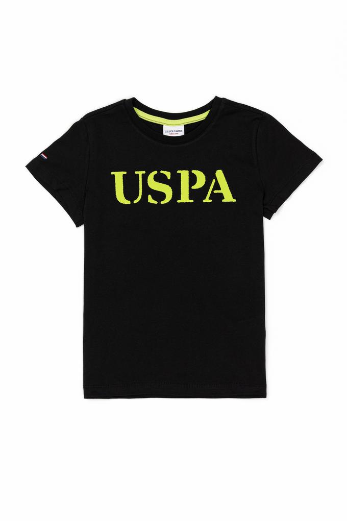 Çocuk Siyah Bisiklet Yaka Tişört