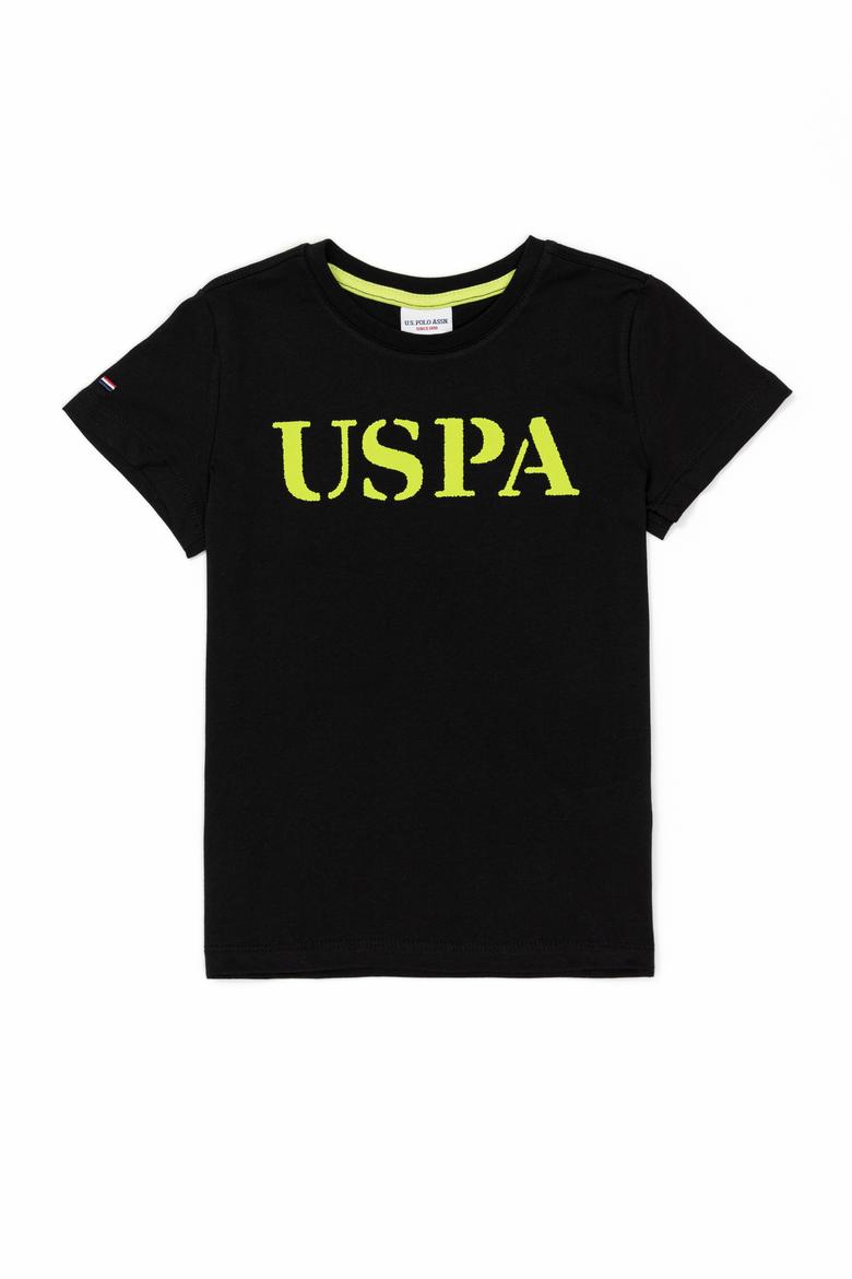 Çocuk Siyah Bisiklet Yaka Tişört