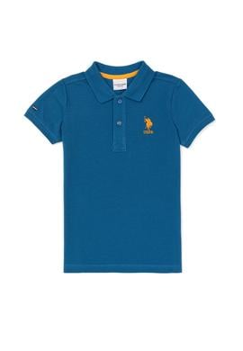 Erkek Çocuk Petrol Mavisi Polo Yaka Tişört - 50249283176